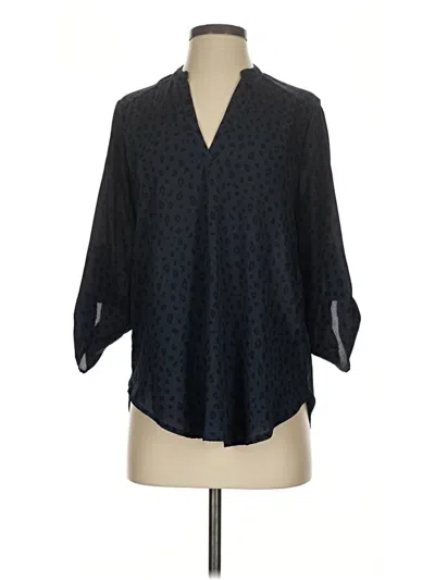 Pre-owned Lush 3/4 Sleeve Blouse In Black