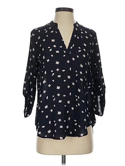Pre-owned Lush 3/4 Sleeve Blouse In Black