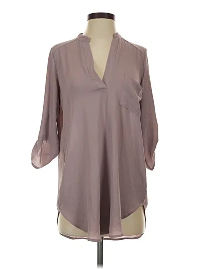 Pre-owned Lush 3/4 Sleeve Blouse In Gray