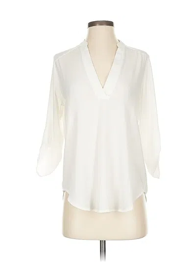Pre-owned Lush 3/4 Sleeve Blouse In Ivory
