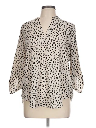 Pre-owned Lush 3/4 Sleeve Blouse In Ivory