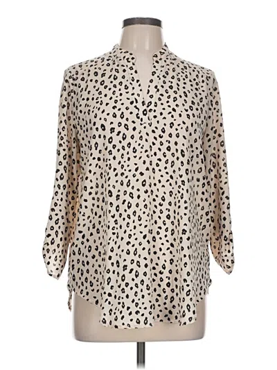 Pre-owned Lush 3/4 Sleeve Blouse In Ivory