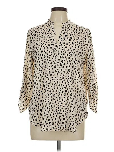Pre-owned Lush 3/4 Sleeve Blouse In Ivory