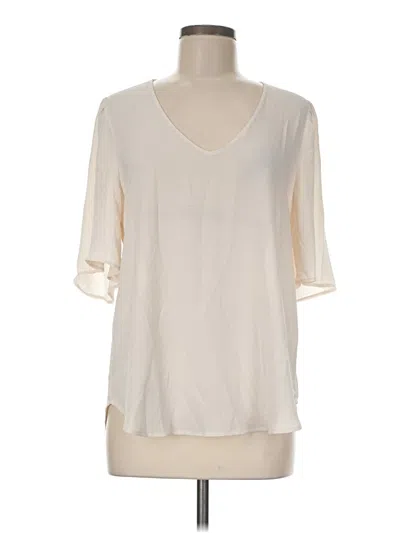 Pre-owned Lush 3/4 Sleeve Blouse In Ivory