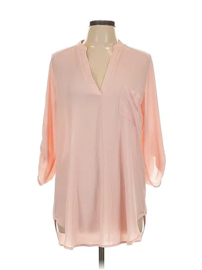 Pre-owned Lush 3/4 Sleeve Blouse In Pink