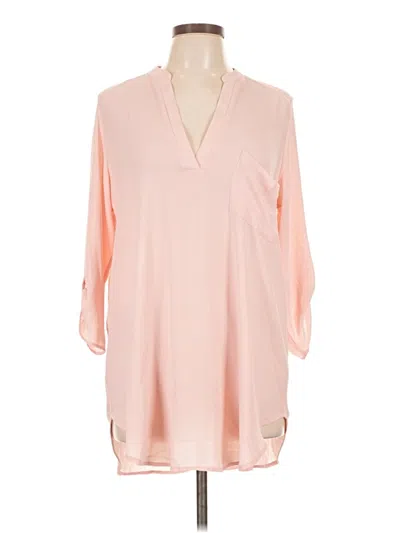 Pre-owned Lush 3/4 Sleeve Blouse In Pink
