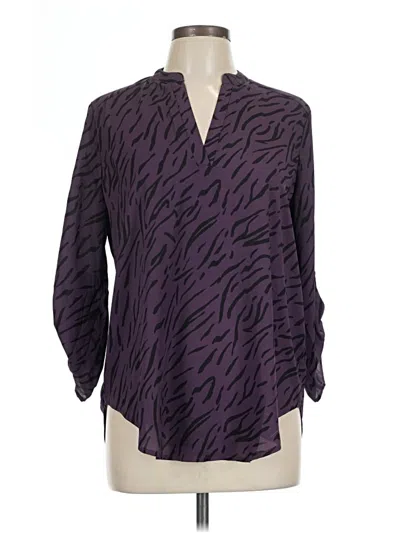 Pre-owned Lush 3/4 Sleeve Blouse In Purple
