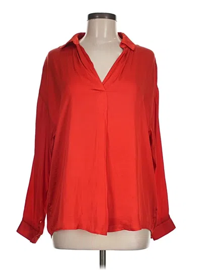 Pre-owned Lush 3/4 Sleeve Blouse In Red