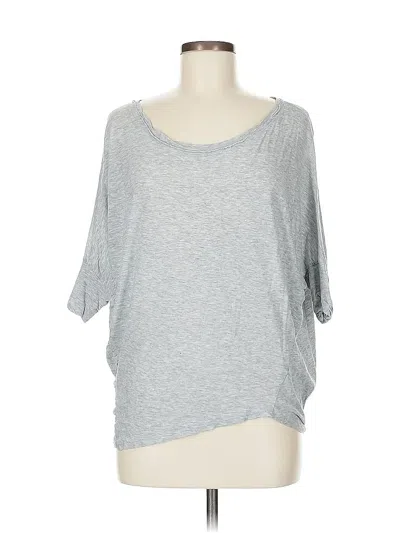 Pre-owned Lush 3/4 Sleeve T-shirt In Gray