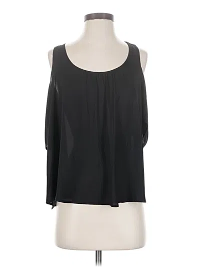 Pre-owned Lush 3/4 Sleeve Top Black Cold Shoulder Neckline Tops