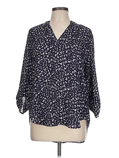 Pre-owned Lush 3/4 Sleeve T-shirt In Blue