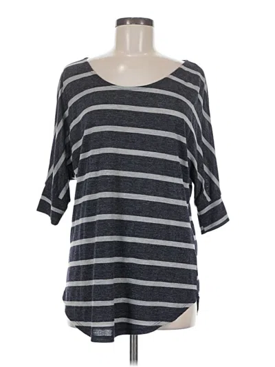 Pre-owned Lush 3/4 Sleeve T-shirt In Gray