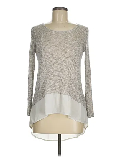 Pre-owned Lush 3/4 Sleeve T-shirt In Gray