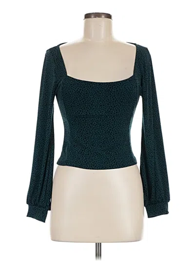 Pre-owned Lush 3/4 Sleeve T-shirt In Teal