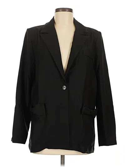 Pre-owned Lush Blazer Jacket In Black