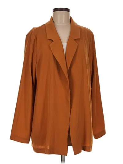 Pre-owned Lush Blazer Jacket In Brown
