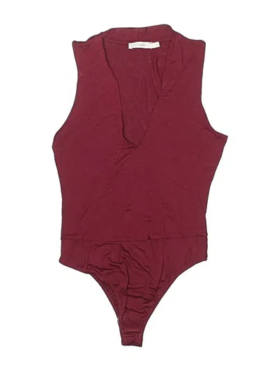 Pre-owned Lush Bodysuit In Burgundy