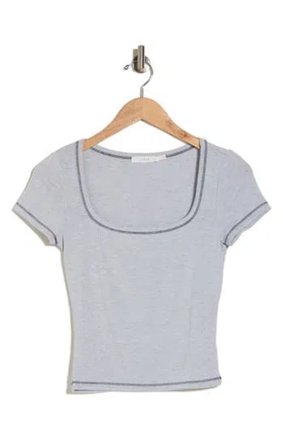 Lush Butter Soft T-shirt In Pale Blue