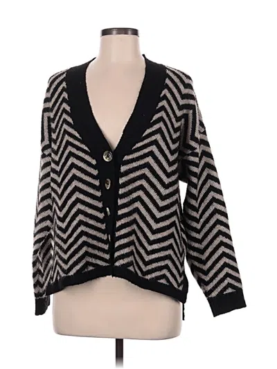 Pre-owned Lush Cardigan Sweater In Black