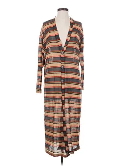 Pre-owned Lush Cardigan Sweater In Brown