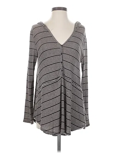 Pre-owned Lush Cardigan Sweater In Gray