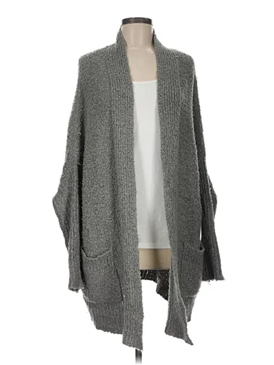Pre-owned Lush Cardigan Sweater In Gray