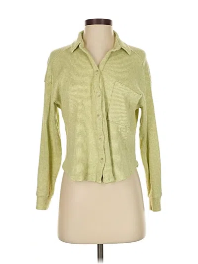 Pre-owned Lush Cardigan Sweater In Green