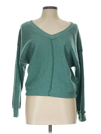 Pre-owned Lush Cardigan Sweater In Green