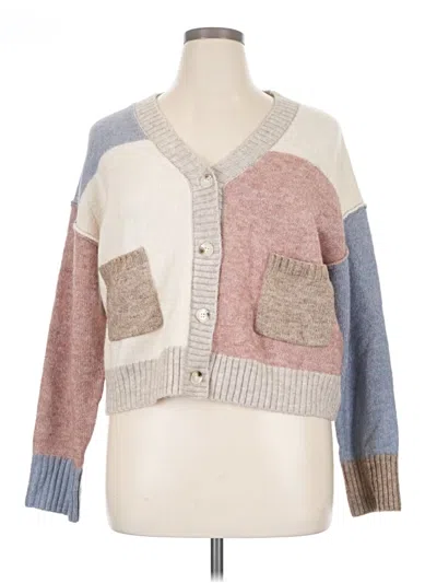 Pre-owned Lush Cardigan Sweater In Pink