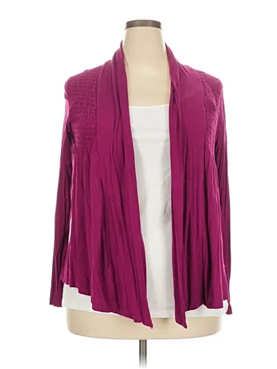 Pre-owned Lush Cardigan Sweater In Purple