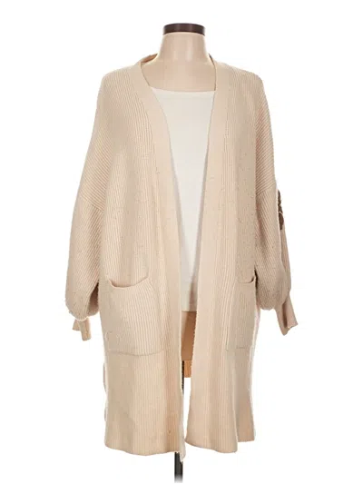 Pre-owned Lush Cardigan Sweater In Tan