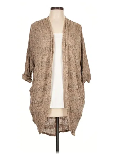 Pre-owned Lush Cardigan Sweater In Tan