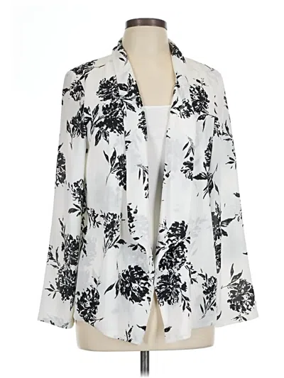 Pre-owned Lush Cardigan Sweater In White