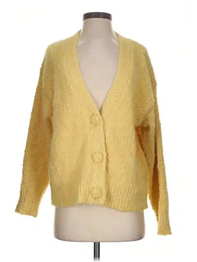 Pre-owned Lush Cardigan Sweater In Yellow