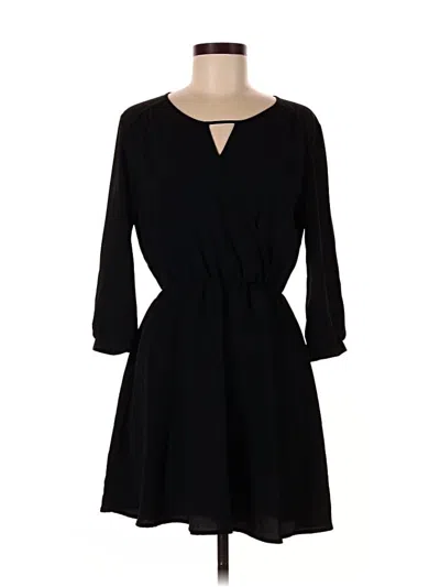 Pre-owned Lush Casual Dress In Black