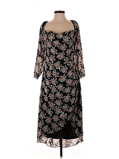 Pre-owned Lush Casual Dress In Black