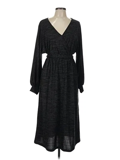 Lush Casual Dress In Black