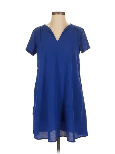 Pre-owned Lush Casual Dress In Blue