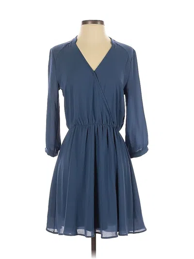 Pre-owned Lush Casual Dress In Blue