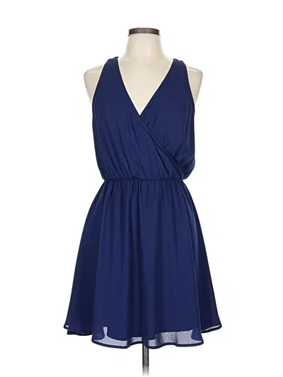 Pre-owned Lush Casual Dress In Blue