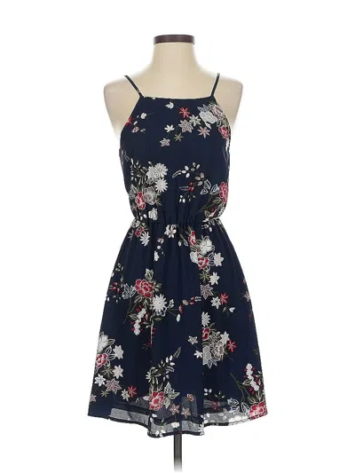 Pre-owned Lush Casual Dress In Blue