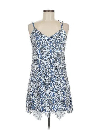 Pre-owned Lush Casual Dress In Blue