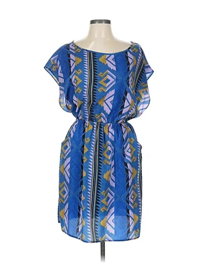 Pre-owned Lush Casual Dress In Blue