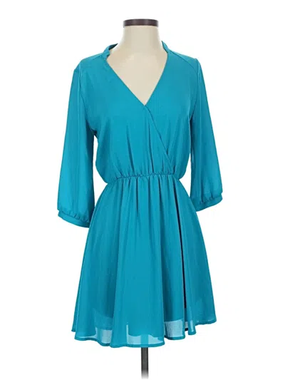 Pre-owned Lush Casual Dress In Blue