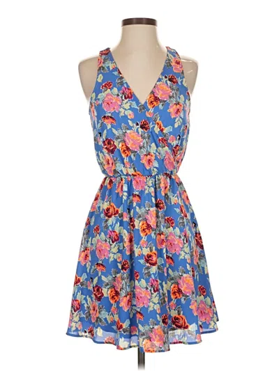 Pre-owned Lush Casual Dress In Blue
