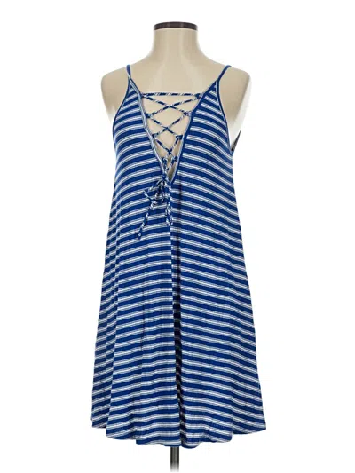 Pre-owned Lush Casual Dress In Blue