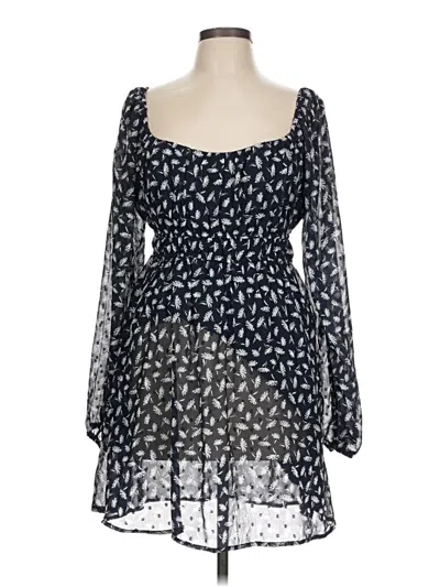 Pre-owned Lush Casual Dress In Blue