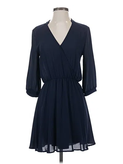 Pre-owned Lush Casual Dress In Blue
