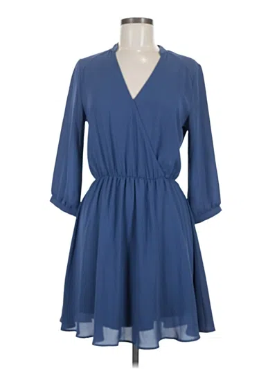 Pre-owned Lush Casual Dress In Blue