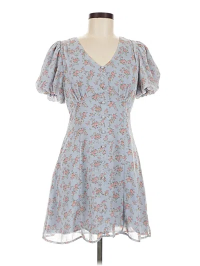 Pre-owned Lush Casual Dress In Blue